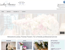 Tablet Screenshot of lesleythomas-flowers.co.uk